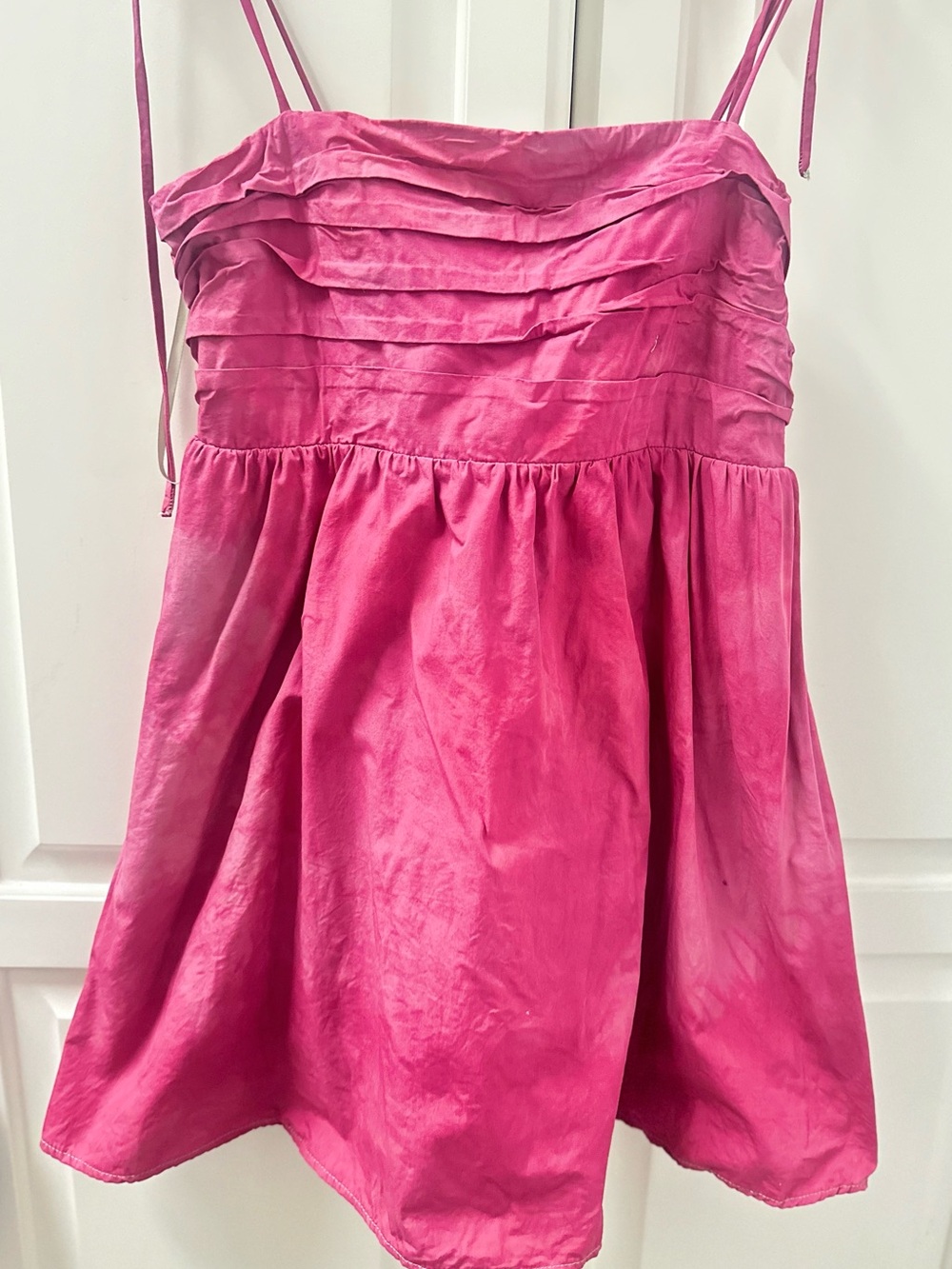 Altar'd State Hot Pink Spaghetti-Strap Party Dress